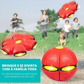 Brinquedo Voador para Cães com Função 2 em 1, Brinquedo Voador para Cães, Brinquedo para Cães, Brinquedo Para Cachorro, Bola disco voador de brinquedo para pet, bola maluca para cachorro