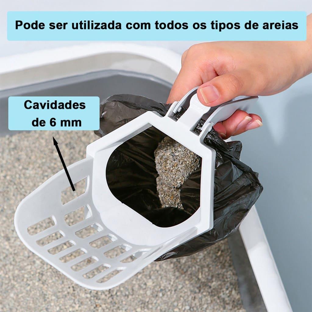 Pá para fezes de gatos, Pá higiênica para Petz, Pá Higiênica para Gatos com Dispensador Embutido + Saco Coletor Descartável, Pá Higiênica para Gatos com Dispenser Embutido, Pá Higiênica para Gatos, Pá Higiênica Coletora com Dispensador Para Gatos e Cães, Pá com Dispensador para Gatos, Pá coletora para petz, Pa Para pegar coco de gato, pa higiênica gato