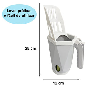 Pá para fezes de gatos, Pá higiênica para Petz, Pá Higiênica para Gatos com Dispensador Embutido + Saco Coletor Descartável, Pá Higiênica para Gatos com Dispenser Embutido, Pá Higiênica para Gatos, Pá Higiênica Coletora com Dispensador Para Gatos e Cães, Pá com Dispensador para Gatos, Pá coletora para petz, Pa Para pegar coco de gato, pa higiênica gato